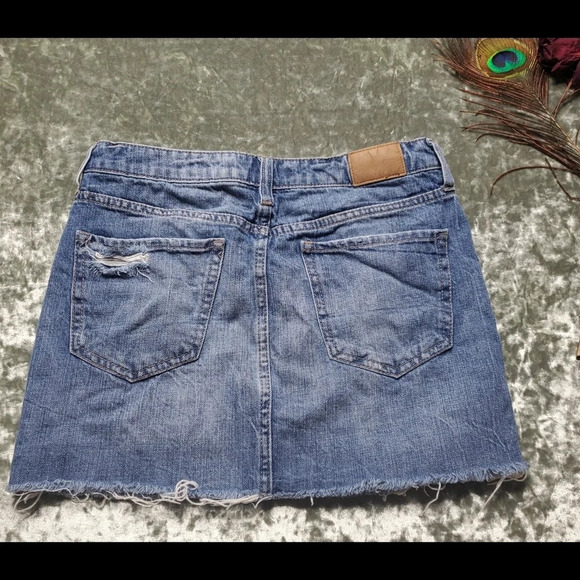 Aeropostale Distressed Denim Skirt - Picture 3 of 7